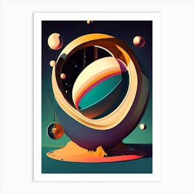 Gravitational Constant Comic Space Space Art Print