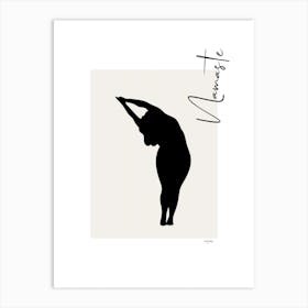 Namaste VIII - person, yoga, namaste, silhouette, self love, minimalistic, pastel, boho, spirituality, yoga pose, yogi, mural, illustration, fine art, mindfulness Art Print