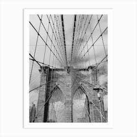 Brooklyn Bridge Geometry Art Print