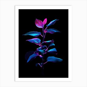 Glow In The Dark Plant 3 Art Print