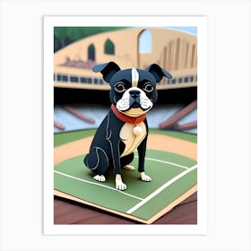 Boston Terrier-Reimagined 27 Art Print