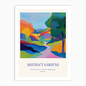 Colourful Gardens Botanischer Garten Muenchen Nymphenburg Germany 1 Blue Poster Art Print