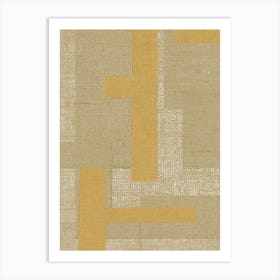 Fabric Collage Composition No.3 Art Print