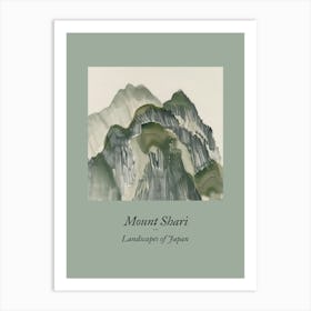 Landscapes Of Japan Mount Shari 107 Art Print