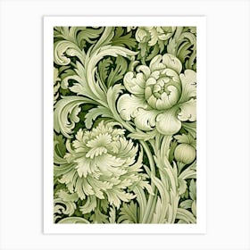 Floral Wallpaper 130 Art Print