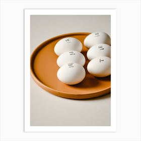 Eggs On A Plate 2 Art Print