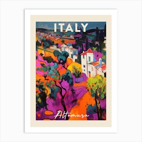 Altamura Italy 1 Fauvist Painting  Travel Poster Art Print