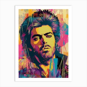 George Michael Retro Poster Art Print