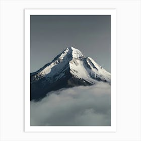 Cloudy Mountain Art Print