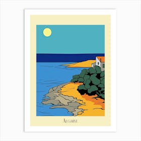 Poster Of Minimal Design Style Of Algarve, Portugal 3 Art Print