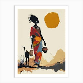 Africa Boho Art; The Tundra Tranquility Art Print