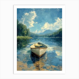 Boat On The Lake Art Print