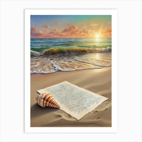 Sand And Sea Art Print