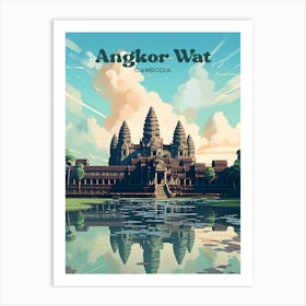 Angkor Wat Cambodia 1 Travel Poster 3 4 Resize Art Print