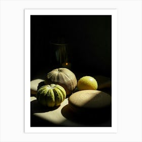 Portrait Of A Pumpkin Art Print