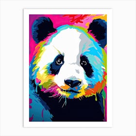 Panda Art In Pop Art Style 3 Art Print