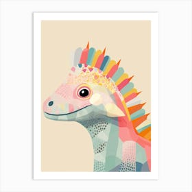 Colourful Dinosaur Panoplosaurus Art Print