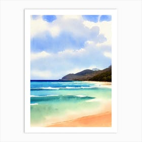 Greenmount Beach 3, Australia Watercolour Art Print