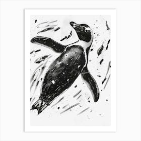 Emperor Penguin Swimming 2 Art Print