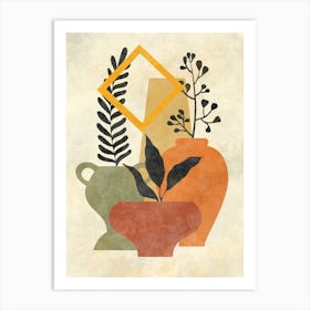 Pots And Plants 3 Art Print