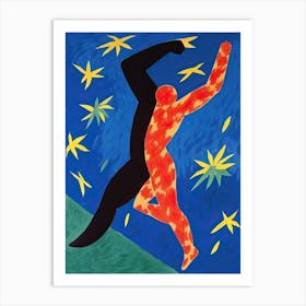 The Dancer In Colours Art Print