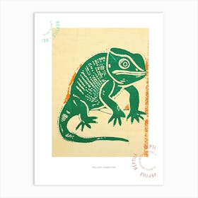 Mellers Chameleon Bold Block 2 Poster Art Print