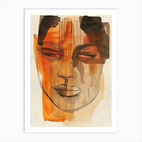 'Face Of A Woman' 2 Art Print