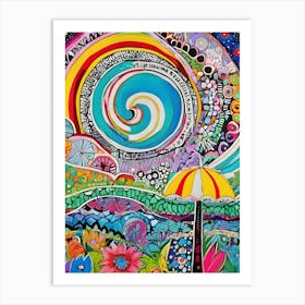 Rainbow Painting-Reimagined 1 Art Print