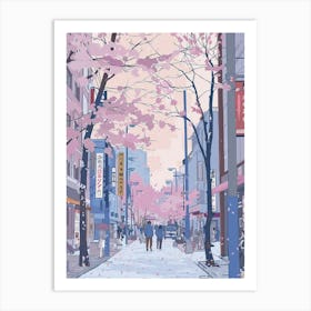 Sapporo Japan Retro Illustration Art Print