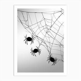 Spiders On A Web 1 Art Print