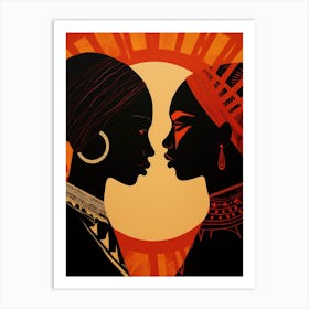 Two African Women Art Print