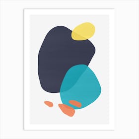 Colorful abstract shapes 9 Art Print