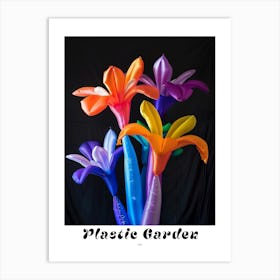 Bright Inflatable Flowers Poster Iris 2 Art Print