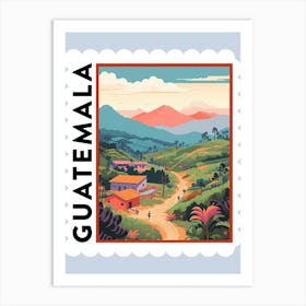 Guatemala Travel Stamp Poster Art Print