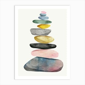 Stack Of Stones Canvas Print 1 Art Print