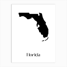 Florida Silhouette Art Print