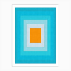 Modern gradient geometry 3 Art Print