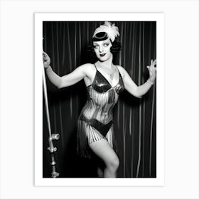 1920's Burlesque Dancer ~Reimagined 103 Art Print