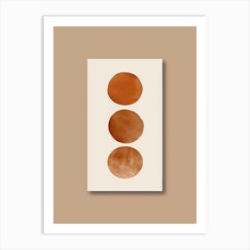 Orange Circles 5 Art Print