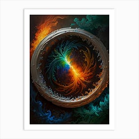 Fire And Ice Art Print