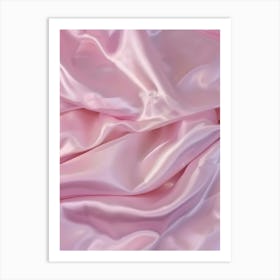 Pink Satin Background Art Print