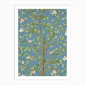 Bradford Pear tree Vintage Botanical Art Print
