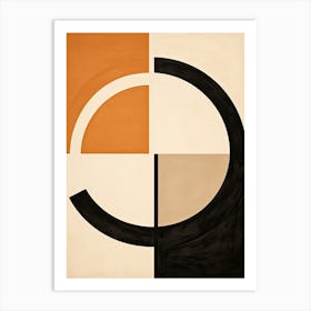 Mid Century Mirage; Geometric Enchantment Art Print