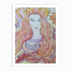 Fiery Art Print