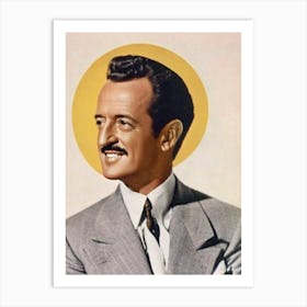 David Niven Retro Collage Movies Art Print