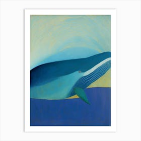 Blue Whale Abstract 2 Art Print