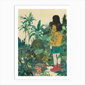 In The Garden Japanese Garden 3 Art Print