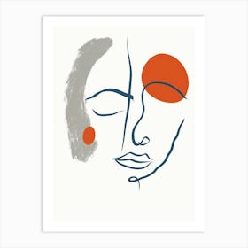 Face Of A Woman 30 Art Print