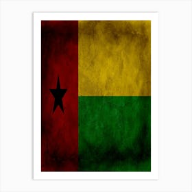 Guinea Bissau Flag Texture Art Print