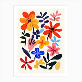 Abstract Flower Painting 3 Art Print